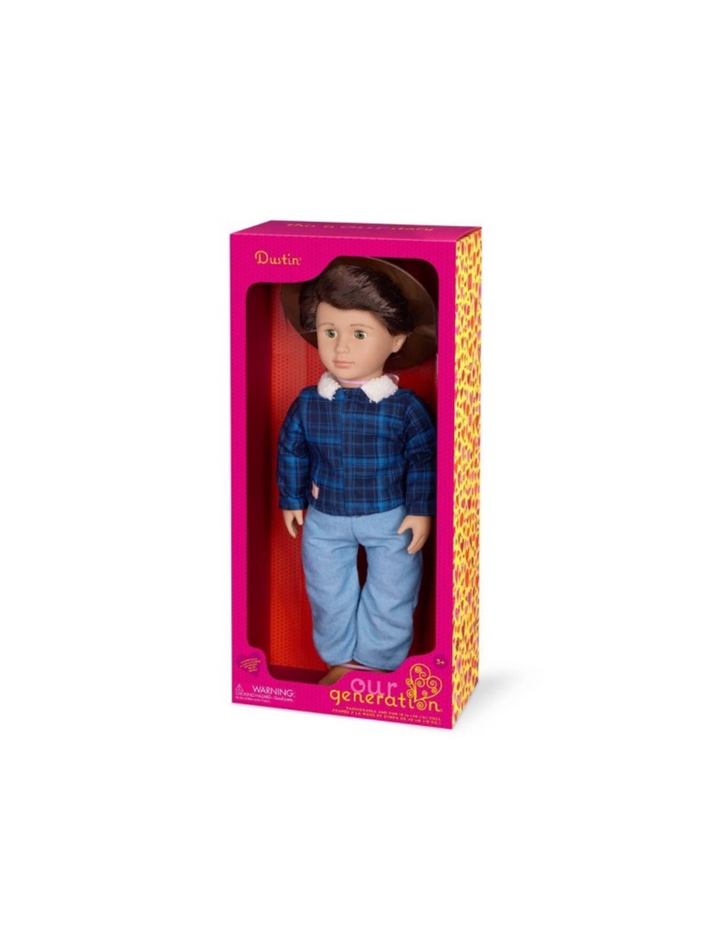NIB Our generation Dustin 18” doll